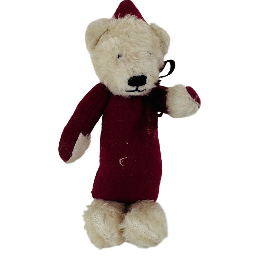 5 for $25| Bearly‎ There Inc Father Christmas Teddy Bear with Tag Jointed Arms